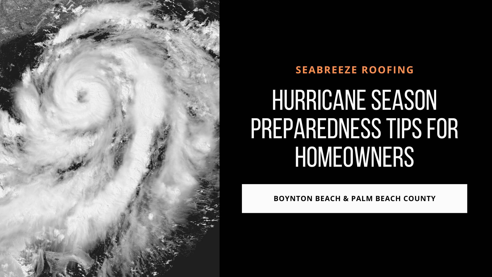 Hurricane Season Leak Prevention Tips Boynton Beach Florida 3456